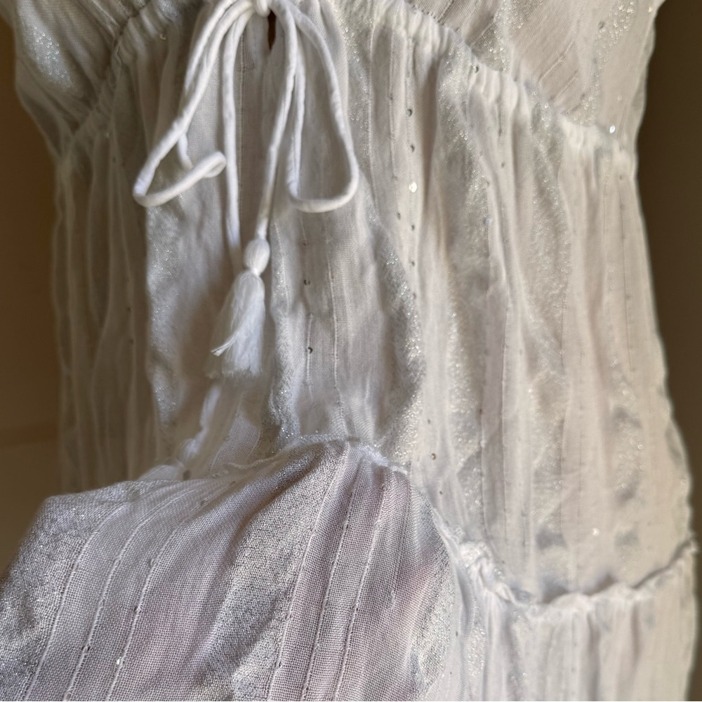NWOT Raviya Sequins White Cover Up - Picture 5 of 8